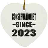 Conservationist Since 2023 - Heart Ornament