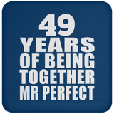 49th Anniversary 49 Years Of Being Mr Perfect - Drink Coaster