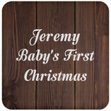 Jeremy Baby's First Christmas - Drink Coaster D