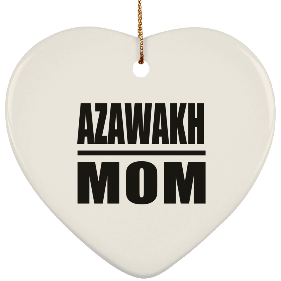 Azawakh Mom - Heart Ornament