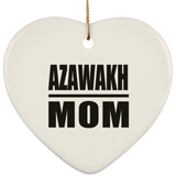 Azawakh Mom - Heart Ornament