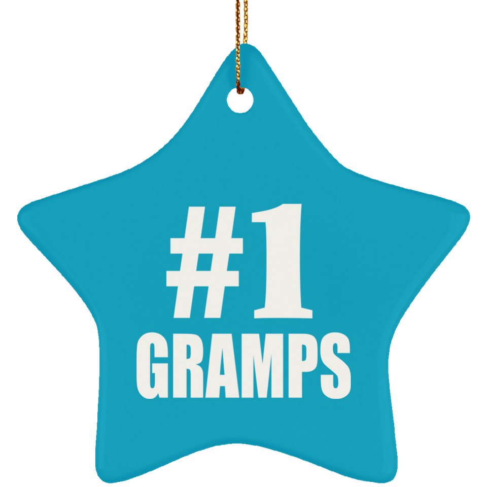 Number One #1 Gramps - Star Ornament