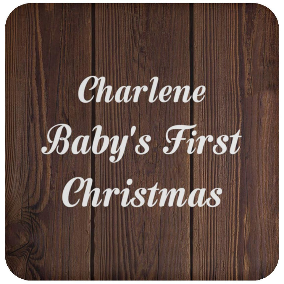 Charlene Baby's First Christmas - Drink Coaster D
