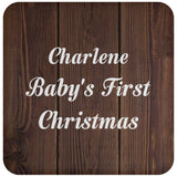 Charlene Baby's First Christmas - Drink Coaster D