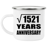 39th Anniversary Square Root of 1521 Years Anniversary - 12oz Camping Mug