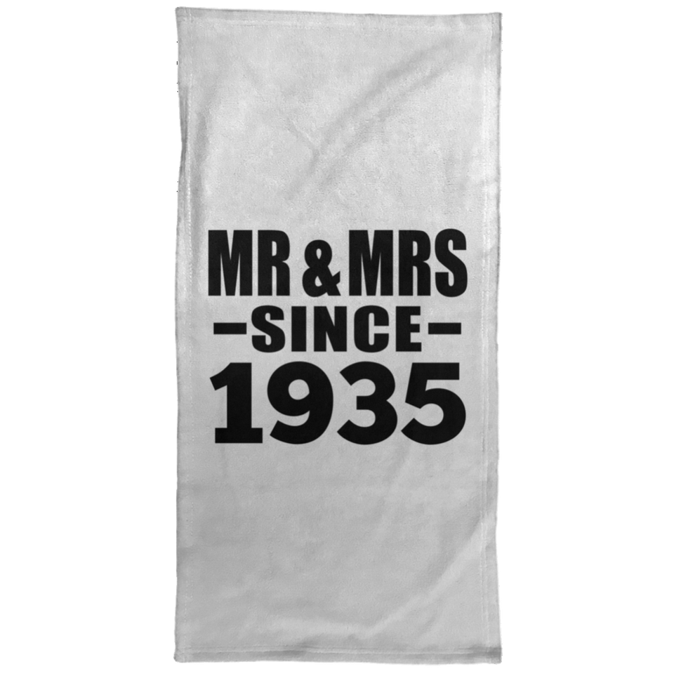 89th Anniversary Mr & Mrs Since 1935 - Hand Towel