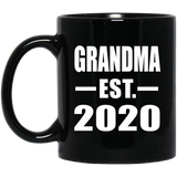 Grandma Established EST. 2020 - 11oz Coffee Mug Black