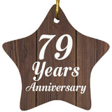 79th Anniversary 79 Years Anniversary - Star Ornament D