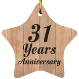 31st Anniversary 31 Years Anniversary - Star Ornament C