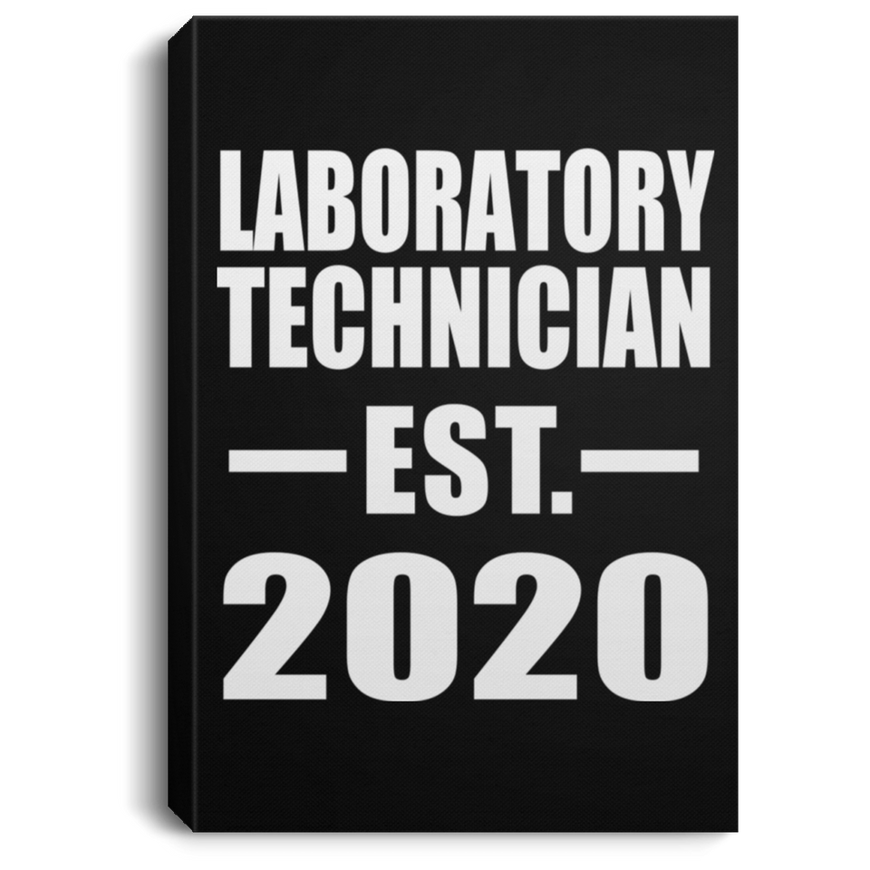 Laboratory Technician Established EST. 2020 - Canvas Portrait