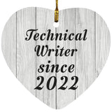 Technical Writer Since 2022 - Heart Ornament F