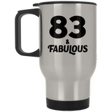 83rd Birthday 83 & Fabulous - Silver Travel Mug