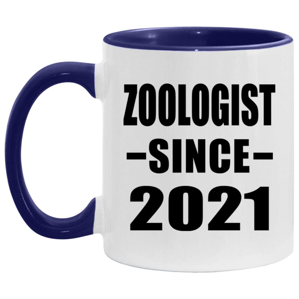 Zoologist Since 2021 - 11oz Accent Mug Purple