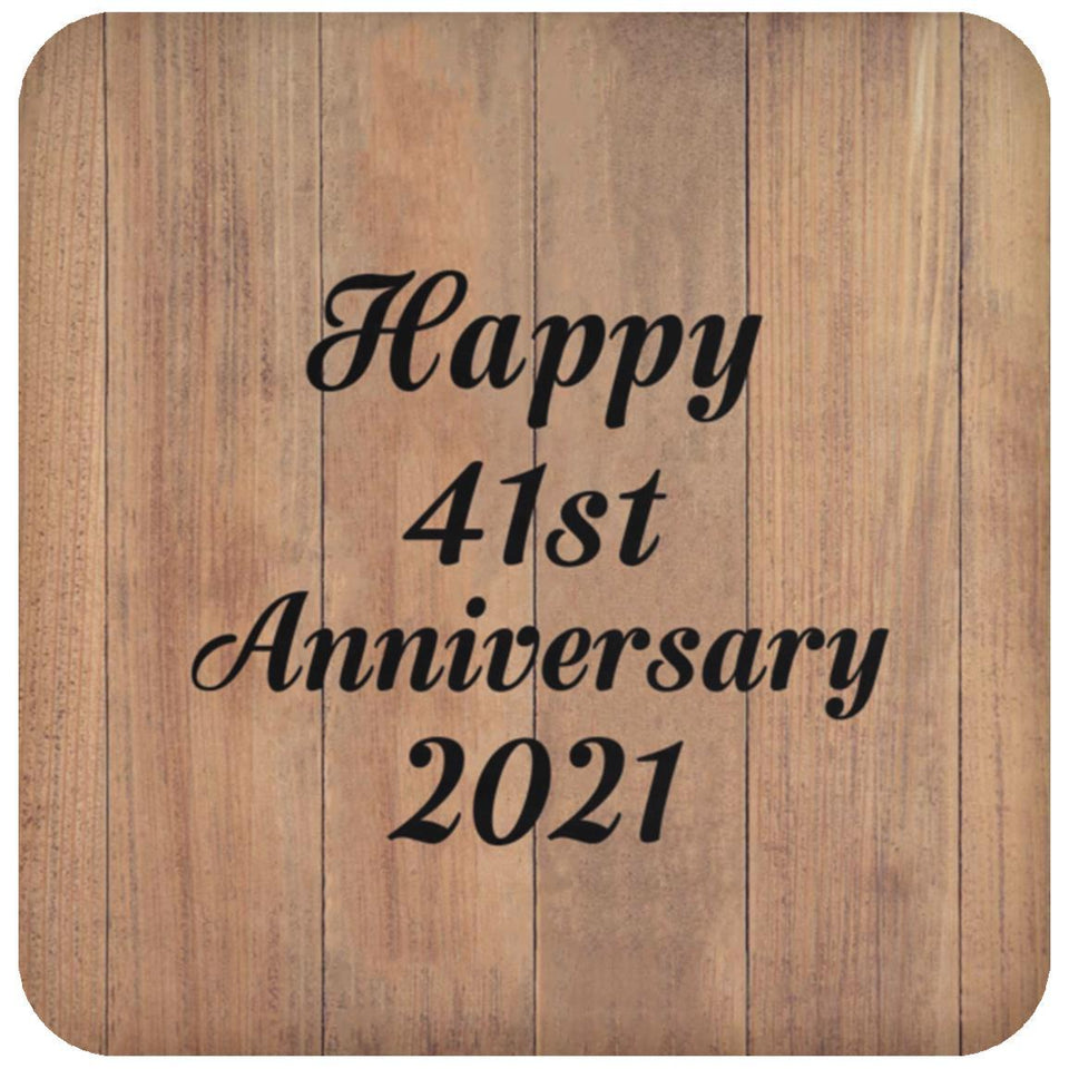 Happy 41st Anniversary 2021 - Drink Coaster C