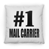 Number One #1 Mail Carrier - Throw Pillow