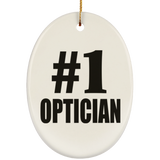 Number One #1 Optician - Oval Ornament