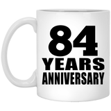 84th Anniversary 84 Years - 11 Oz Coffee Mug
