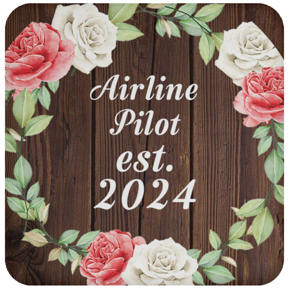 Airline Pilot Established Est. 2024 - Drink Coaster A
