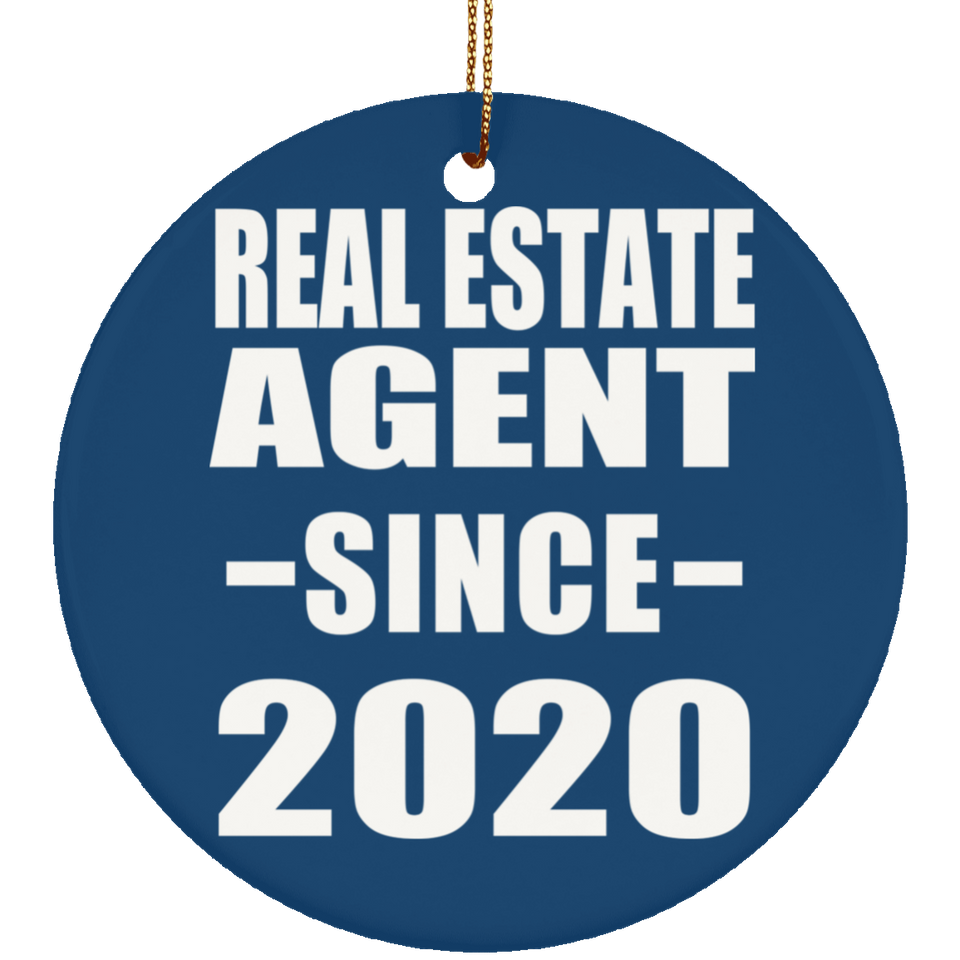 Real Estate Agent Since 2020 - Circle Ornament
