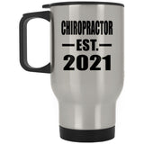 Chiropractor Established EST. 2021 - Silver Travel Mug