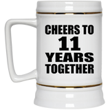 11th Anniversary Cheers To 11 Years Together - Beer Stein