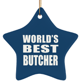 World's Best Butcher - Star Ornament