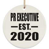 Pr Executive Established EST. 2020 - Circle Ornament