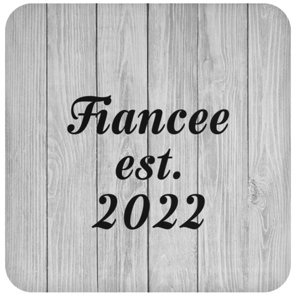 Fiancee Established Est. 2022 - Drink Coaster F