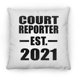 Court Reporter Established EST. 2021 - Throw Pillow
