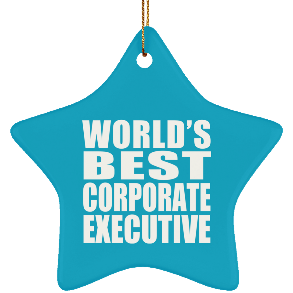 World's Best Corporate Executive - Star Ornament