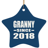 Granny Since 2018 - Star Ornament