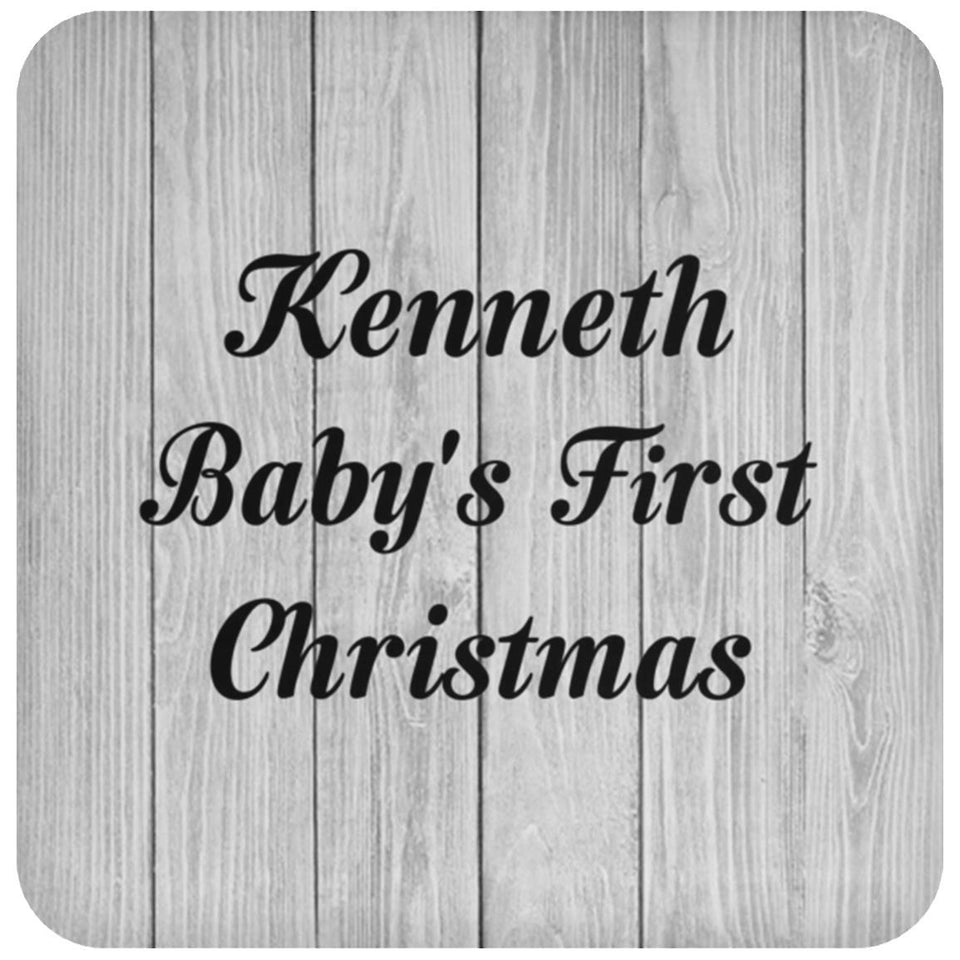 Kenneth Baby's First Christmas - Drink Coaster F