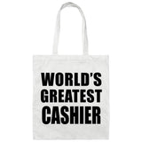 World's Greatest Cashier - Tote Bag White