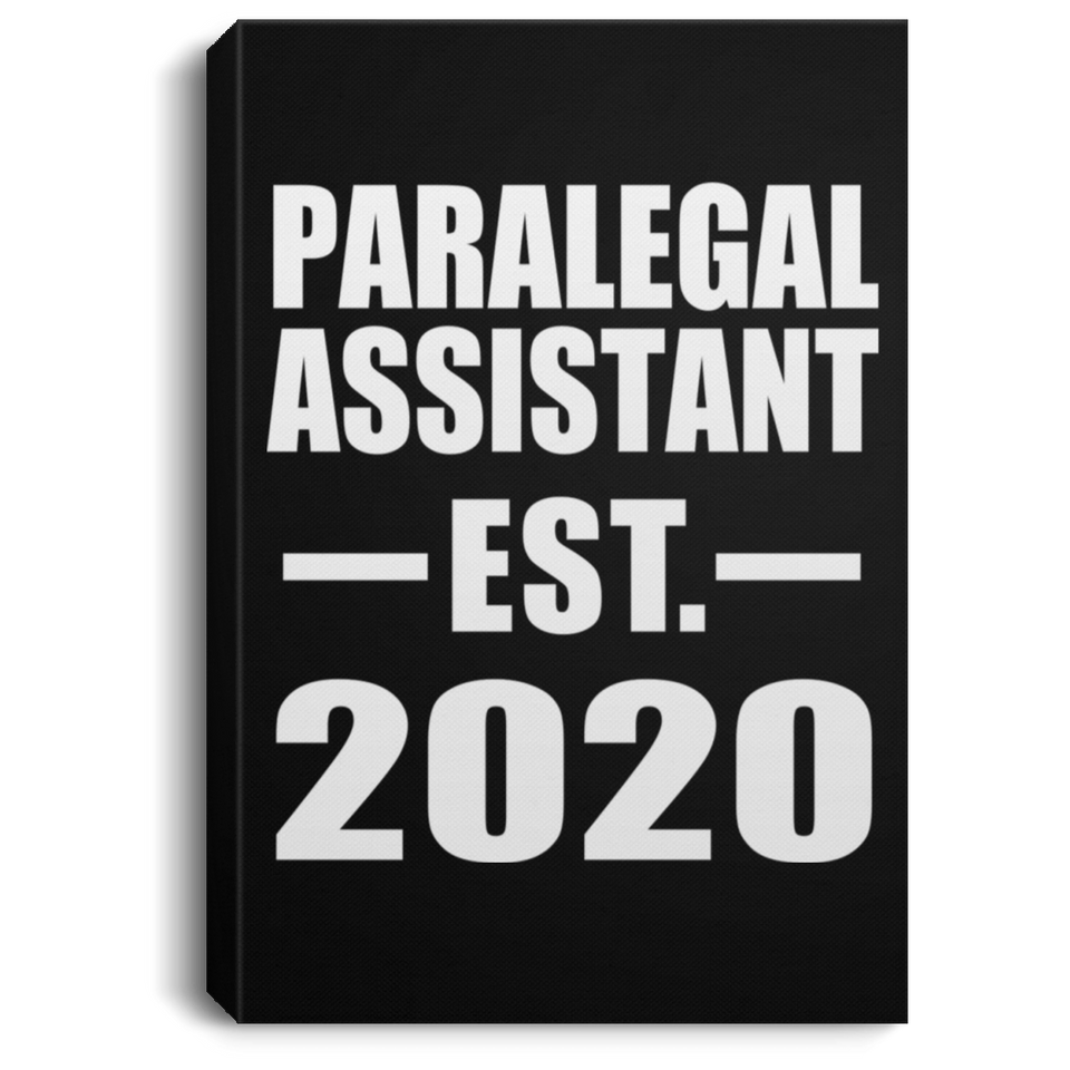 Paralegal Assistant Established EST. 2020 - Canvas Portrait