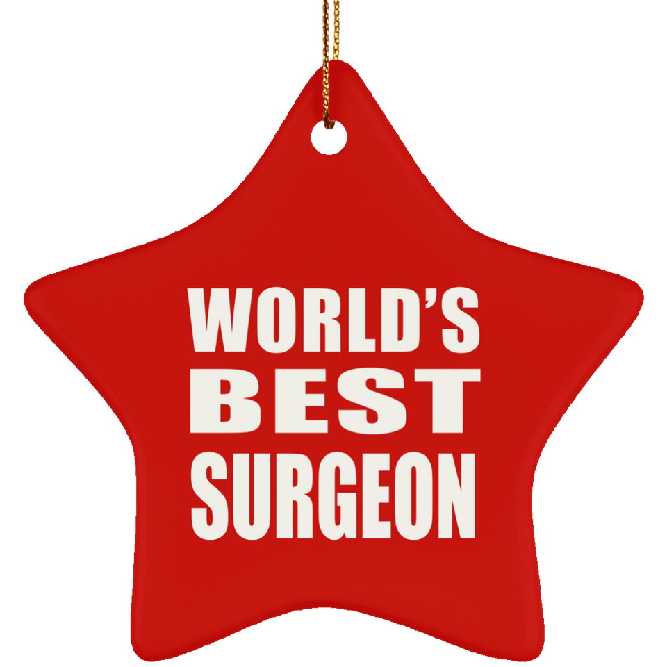 World's Best Surgeon - Star Ornament