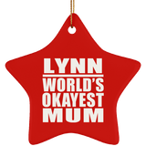 Lynn World's Okayest Mum - Star Ornament