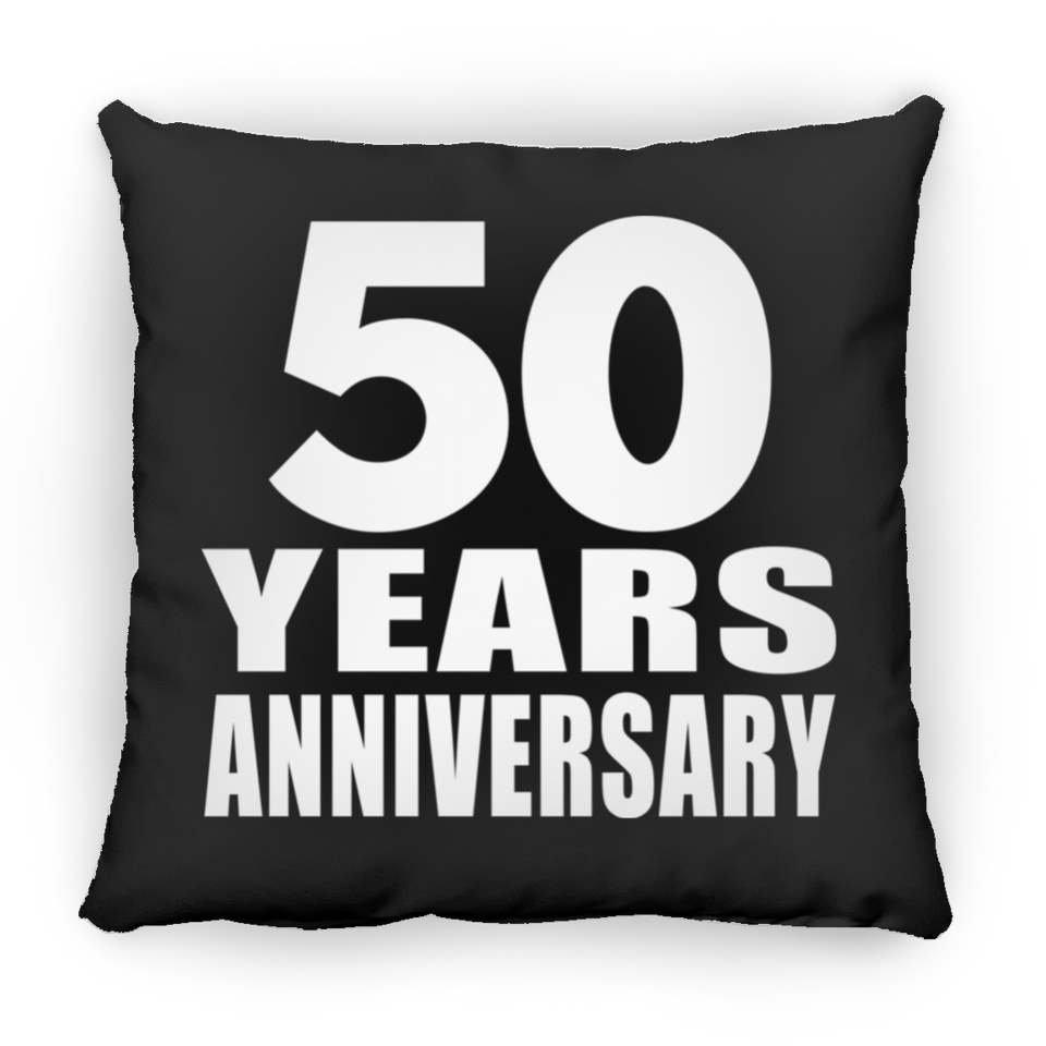 50th Anniversary 50 Years - Throw Pillow Black