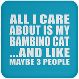 All I Care About Is My Bambino Cat - Drink Coaster