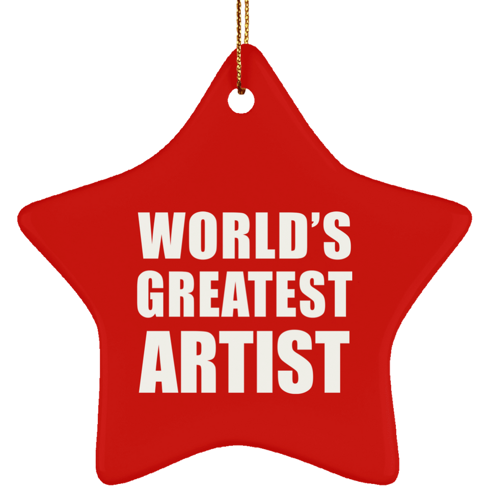 World's Greatest Artist - Star Ornament