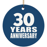 30th Anniversary 30 Years Anniversary - Circle Ornament