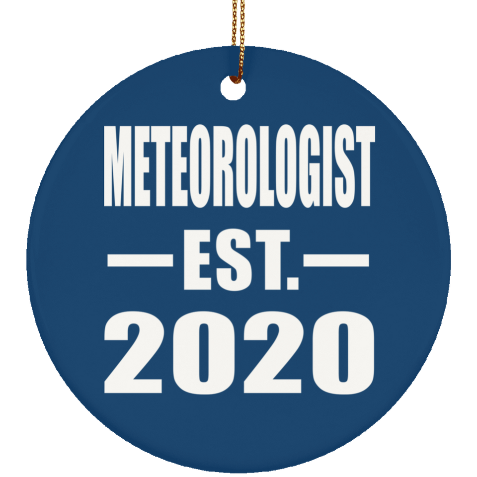 Meteorologist Established EST. 2020 - Circle Ornament