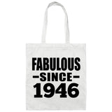 78th Birthday Fabulous Since 1946 - Tote Bag White