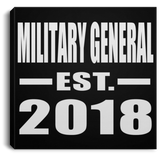 Military General Established EST. 2018 - Canvas Square