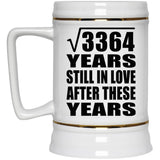 58th Anniversary Square Root of 3364 Years Still In Love - Beer Stein