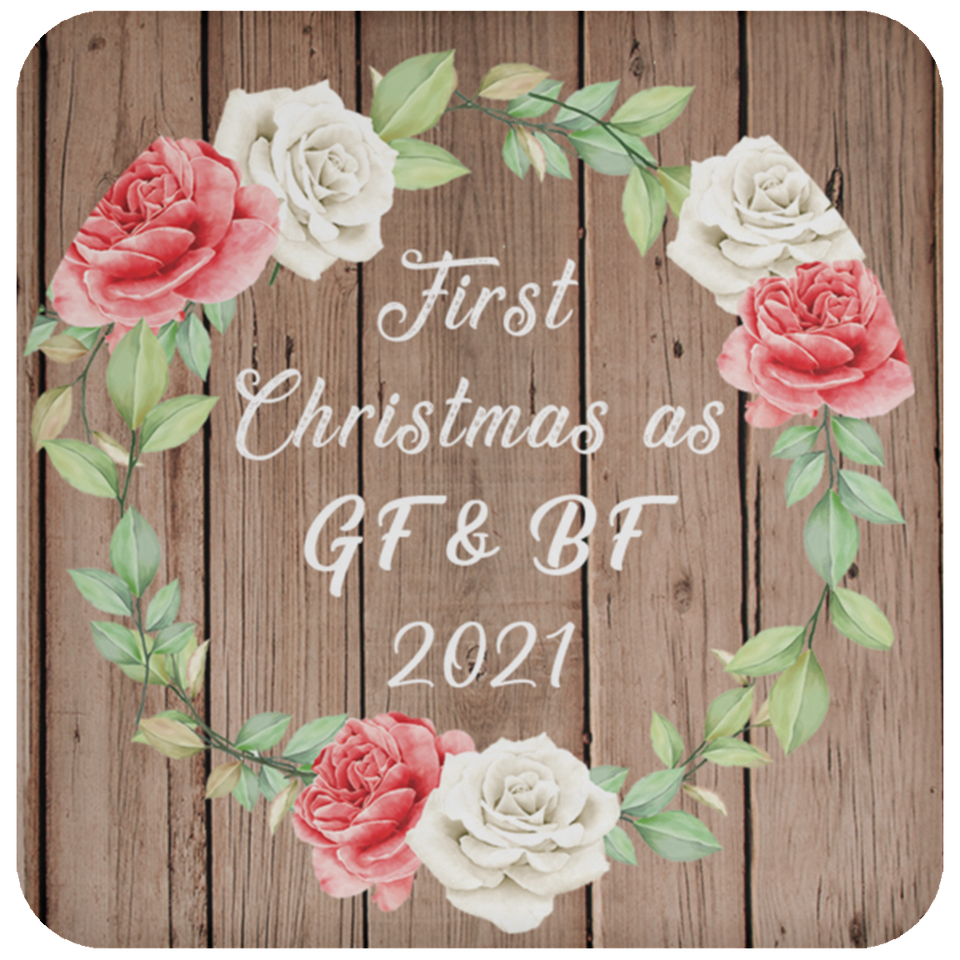 First Christmas As GF & BF 2021 - Drink Coaster B