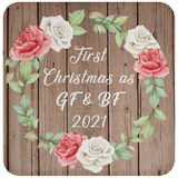 First Christmas As GF & BF 2021 - Drink Coaster B