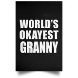 World's Okayest Granny - Poster Portrait