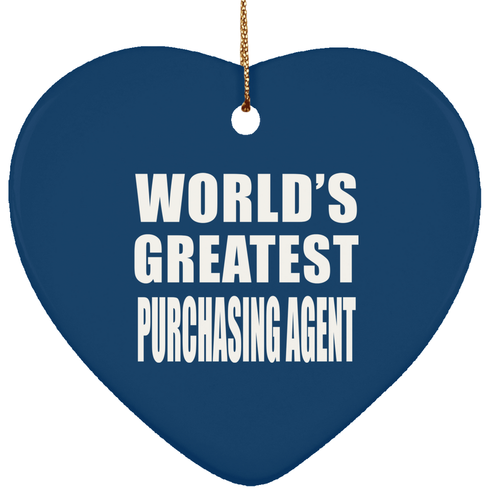 World's Greatest Purchasing Agent - Heart Ornament