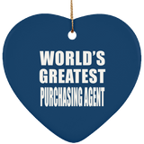 World's Greatest Purchasing Agent - Heart Ornament