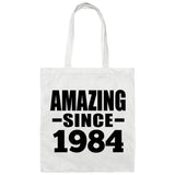 40th Birthday Amazing Since 1984 - Tote Bag White